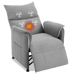 Electric Recliner Chair with Massage & Heat, Remote Control, Adjustable Single Recliner for Living Room, Office, or Home Theater - 1 of 4
