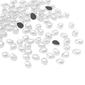 Unique Bargains Glass Horse Eye DIY Jewelry Craft Teardrop Gems 100 Pcs - 1 of 4