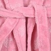 Sleep On It Girls Leopard Plush Fleece Shawl Collar Robe with Matching Fleece Slippers - 4 of 4