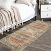 Washable Vintage Floral Medallion Area Rugs for Living Room, Soft Non Slip Retro Accent Carpet for Bedroom Dining Room - 3 of 4