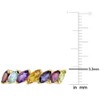 EVERLY JEWELRY | Yellow Silver 1 4/5ct TGW Multi-Gemstone Marquise Ring - 3 of 4