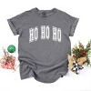 Simply Sage Market Ho Ho Ho Varsity Thick Outline Garment Dyed Tee - S - Pepper - 3 of 4
