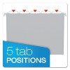 Pendaflex Essentials Colored Hanging Folders 1/5 Tab Letter Gray 25/Box 81604 - 4 of 4
