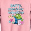 Boys' - Toy Story - Sorry Mom My Valentine Graphic Long Sleeve Fleece Sweatshirt - 2 of 3