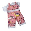 Magical Unicorn Print Overalls for 18 Inch Girl Dolls - 4 of 4