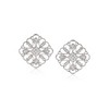 Ross-Simons 0.25 ct. t.w. Diamond Jewelry Set: Geometric Floral Pendant Necklace and Earrings in Sterling Silver - 4 of 4