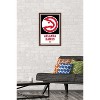 Trends International NBA Atlanta Hawks - Logo 21 Framed Wall Poster Prints - 2 of 4