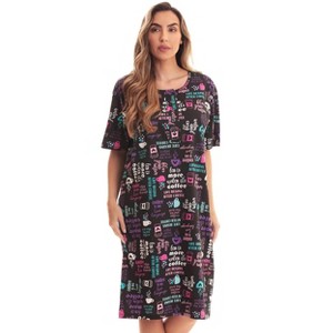 Just Love Short Sleeve Nightgown Sleep Dress for Women Sleepwear - 1 of 3