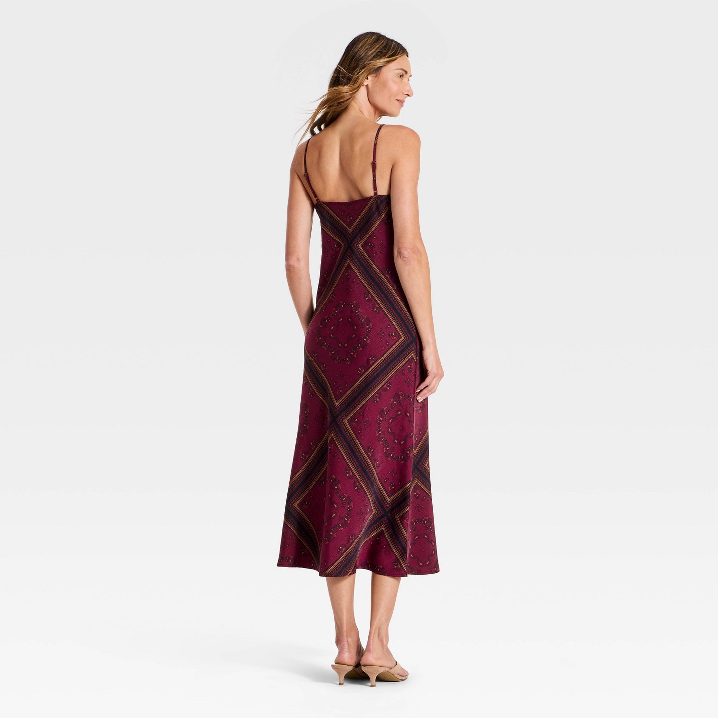 Женское платье A New Day Slip Maxi, цвет: Бордовый — фото 2
