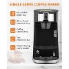 Single Serve Coffee Maker, Small K Pod Coffee Machine for Ground & Tea Bag,Hot&Iced Coffee Maker with 18.6 Oz Water Tank, Adjustable Drip Tray - 3 of 4