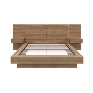 Nexera 4pc Queen Napa Bedroom Set Brown Oak - 1 of 4