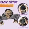 Joyfy Halloween Outdoor Decorations Animated Zombie Groundbreaker Graveyard Decoration Prop with Creepy Decayed Face for Yard Lawn Decorations - 4 of 4