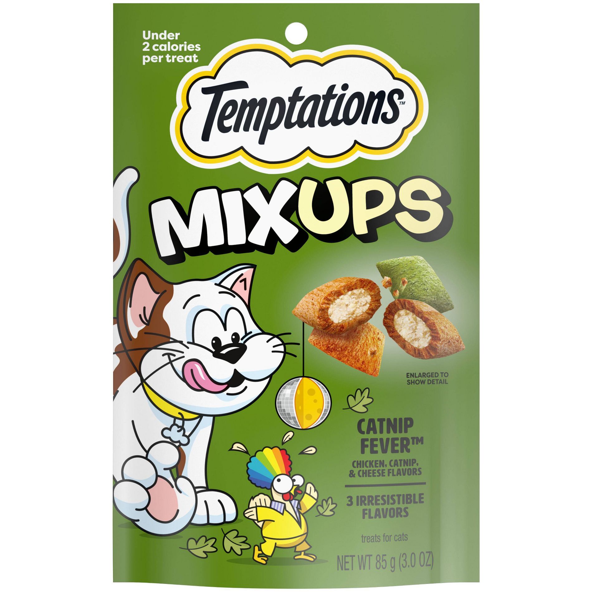 Temptations Cheese, Chicken and Catnip Flavor Mix-Ups Crunchy Treats Cat Treats