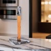 Lexi Home Marble Counter Embossed Paper Towel Holder - Mount Grey - 3 of 3