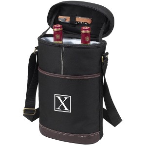 Picnic at Ascot Two Bottle Personalized  Wine Cooler with Corkscrew - 1 of 2