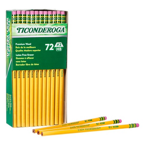 Ticonderoga Pencils, HB 2, Sharpened - 4 pencils