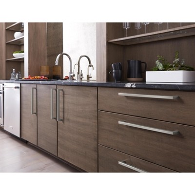 Satin Nickel 18" Modern Square Appliance Pull
