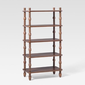 Traditional Walker Edison EZ Assembly 48" Spindle Bookshelf - 1 of 4