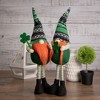 Northlight 19" Green and Black Leprechaun Girl Gnome Standing St Patrick's Day Figure - 2 of 4