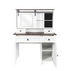 Farmhouse Makeup Vanity with Mirror and Lights - 3 of 4