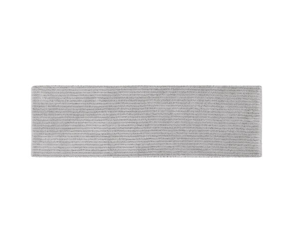 Garland Sheridan Plush Washable Nylon Bath Runner - Platinum Gray (22"x60")