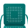 2pk Bates Outdoor Metal Chairs Turquoise - Crosley - 4 of 4
