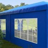 Resenkos Canopy, Outdoor Canopy Tent,9.6' x 19' Large Party Tent with 4 Removable Window Sidewalls for Weddings, Picnics, Blue - 3 of 4