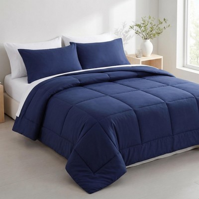 NTBAY 7-Piece Microfiber Comforter Set, Contrast Design Bedding Set with Deep Pocket Fitted Sheet, All Season Bed in a Bag — фото 4