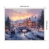 Amanti Art 28"x23" Pictufy Christmas Village by Pictufy Framed Canvas Wall Art Print - 4 of 4