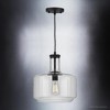 Urban Ambiance Luxury Luxe Industrial Pendant Light,  14"H x 12.25"W,  Midnight Black Finish, UHP3721 - 3 of 4