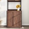 Famapy Brown Wooden Cat Cabinet with Climbing Space - Furniture Style Enclosure - 2 of 4