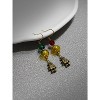 Steampunk Glass Ball Earrings - Asymmetric Robot Dangle Mismatched Design for Women - 2 of 4