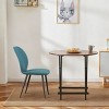 Set of 4 Upholstered Dining Chairs with Metal Legs, Modern Leather Kitchen Chairs for Dining Room, Restaurant, or Living Room-Panipeachy - 3 of 4