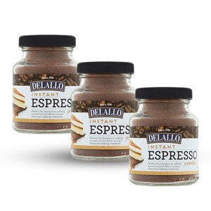 DeLallo Instant Espresso Powder, 1.94 Ounce Jar, 3 Pack, For Baking and Drinks,100% Dark Roast Coffee, Naturally Caffeinated, Non GMO - 1 of 4