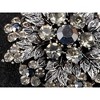 Anna-Kaci Rhinestone Crystal Royal Princess Crest Floral Wreath Bouquet Wedding Brooch Pin - 4 of 4
