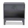 Deirdre Modern and Contemporary Wood 1 Drawer Nightstand - Baxton Studio - 4 of 4