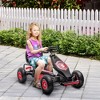 Aosom Ergonomic Pedal Go Kart Kids Ride-on Toy, Pedal Car with Tough, Wear-Resistant Tread, Go Cart Kids Car for Boys & Girls, Ages 5-12 - 3 of 4