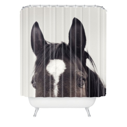 Listen Up Shower Curtain Gray Deny Designs Target