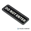 Unique Bargains Acrylic Self-Adhesive Decor Home Business Do Not Enter Sign - 3 of 4