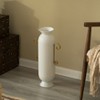 Uniquewise Decorative White Metal Floor Vase With 2 Gold Handles for Entryway, Living Room or Dining Room - Modern Home Decor Accent - Tall Floor Vase - 2 of 4
