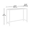 Syemin Console Tables Narrow Sofa Table Behind Couch Farmhouse Console Table Industrial Hallway Accent Table, Brown, 66.14"*14.06"*38.5" - 3 of 4