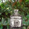 Livevie Antique Silver Bottle Votive Candle Holders - Handmade Glass for Weddings and Home Décor (Set of 2) - 4 of 4