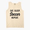 Simply Sage Market Eat Sleep Soccer Repeat Garment Dyed Tank - 3 of 3