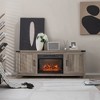Costway 62'' Fireplace TV Stand Media Console Cabinet W/23'' Electric Fireplace for 70'' TV - 2 of 4