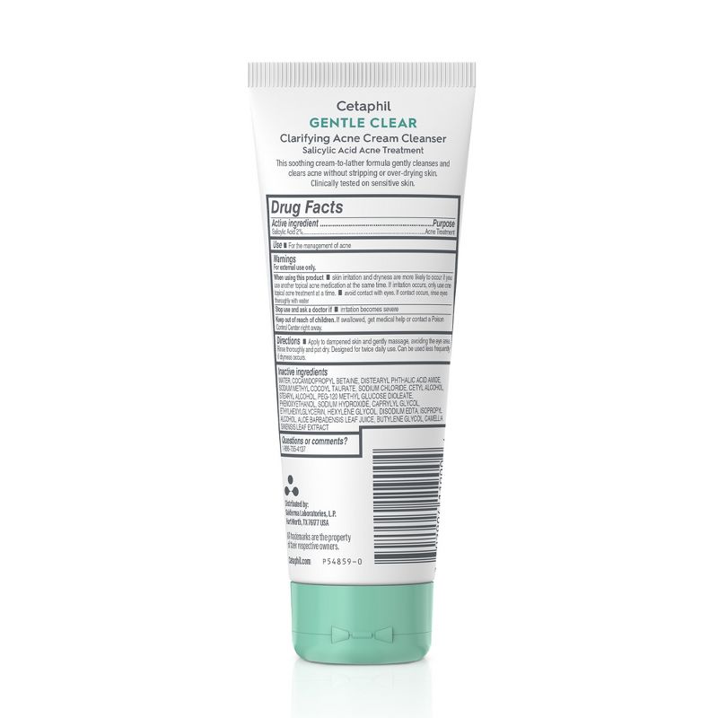 Cetaphil Gentle Clear Clarifying Acne Cream Cleanser - 4.2 fl oz, 6 of 11