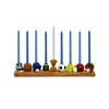 Rite Lite 12” Hand Painted  Sports Menorah - Brown/White - 2 of 4