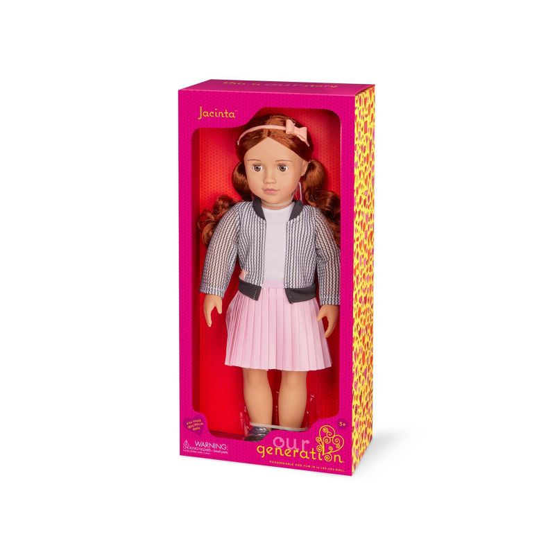 Our Generation Jacinta 18&#34; Fashion Doll with Pink Skirt &#38; Sweater, 5 of 6