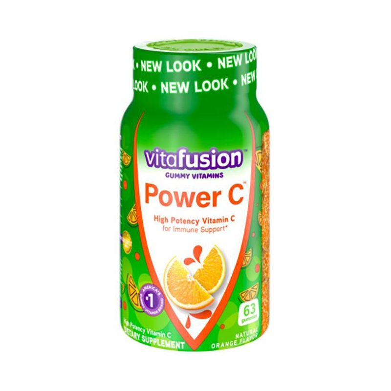 Vitafusion Power C Gummy Vitamins - Orange 63 Gummies, 1 of 3