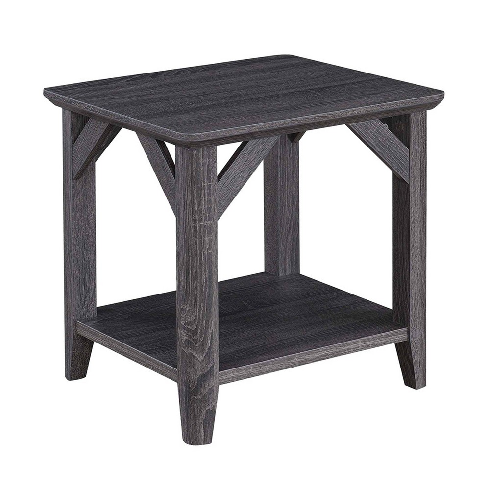 Photos - Coffee Table Winston End Table Weathered Gray - Breighton Home