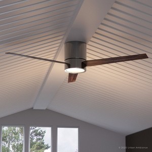 Urban Ambiance Luxury Modern Indoor Ceiling Fan,  9.9"H x 56"W,  Polished Chrome, UHP9071 - 1 of 4